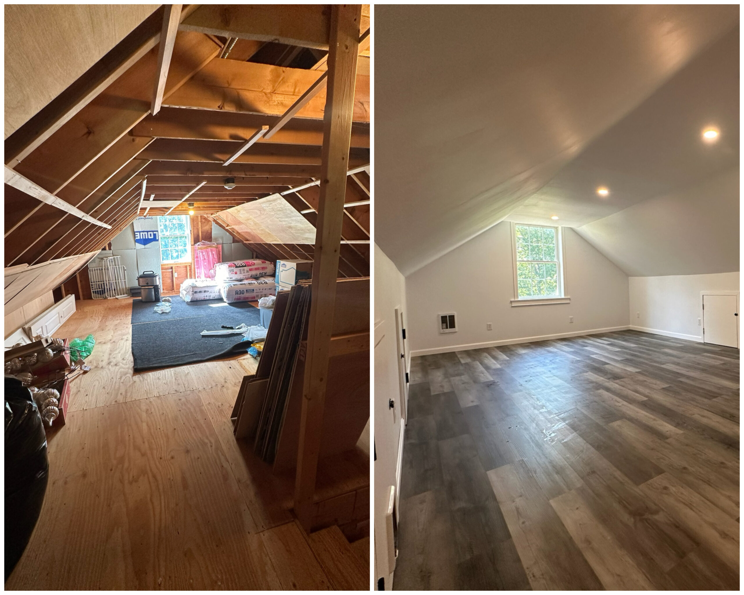 the best attic renovation before-after